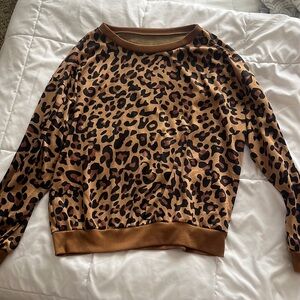 Boutique Leopard Sweatshirt - Size L - Barely worn!